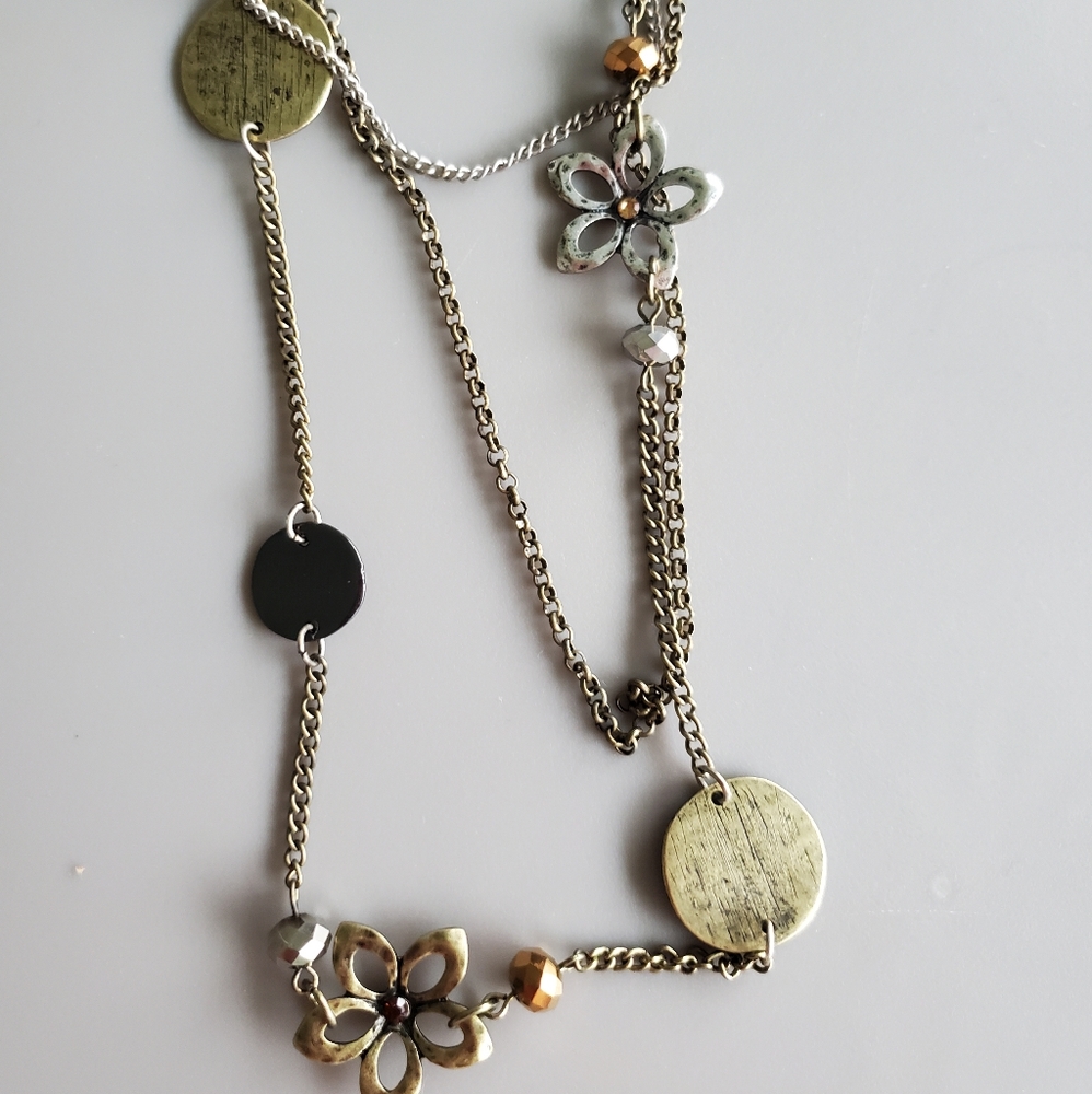 Layered chain necklace